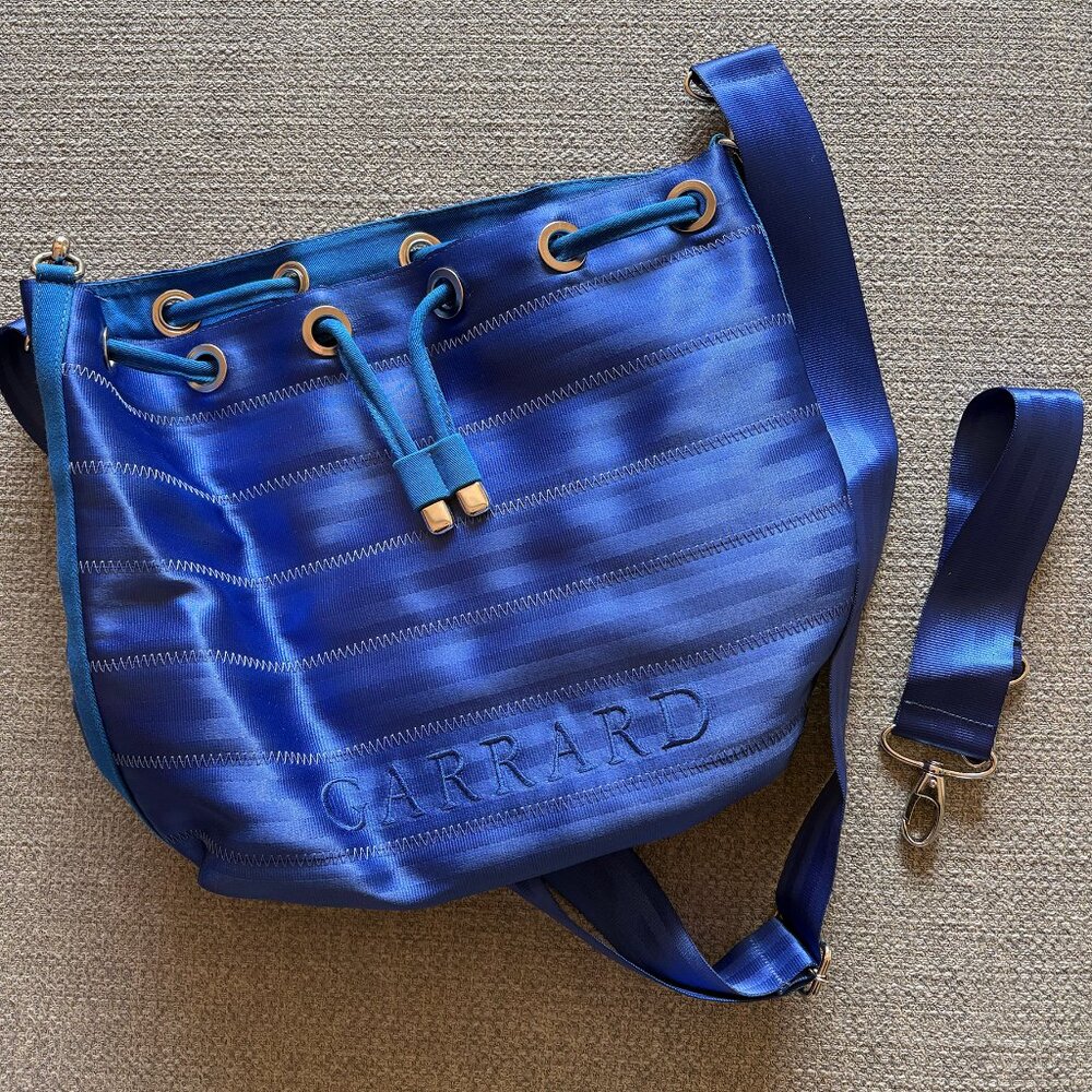 Garrard x BELO Blue Seatbelt Crossbody Bag